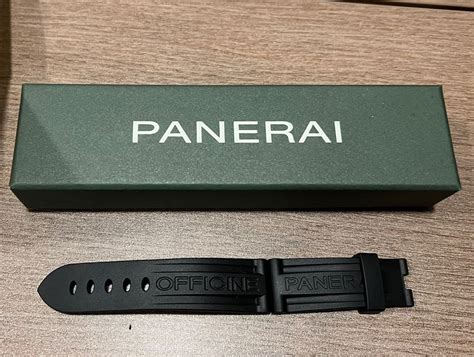 panerai short rubber strap|original Panerai rubber strap.